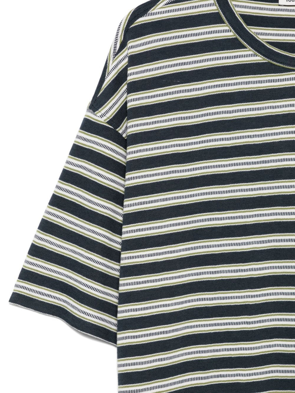 striped cotton T-shirt - 3