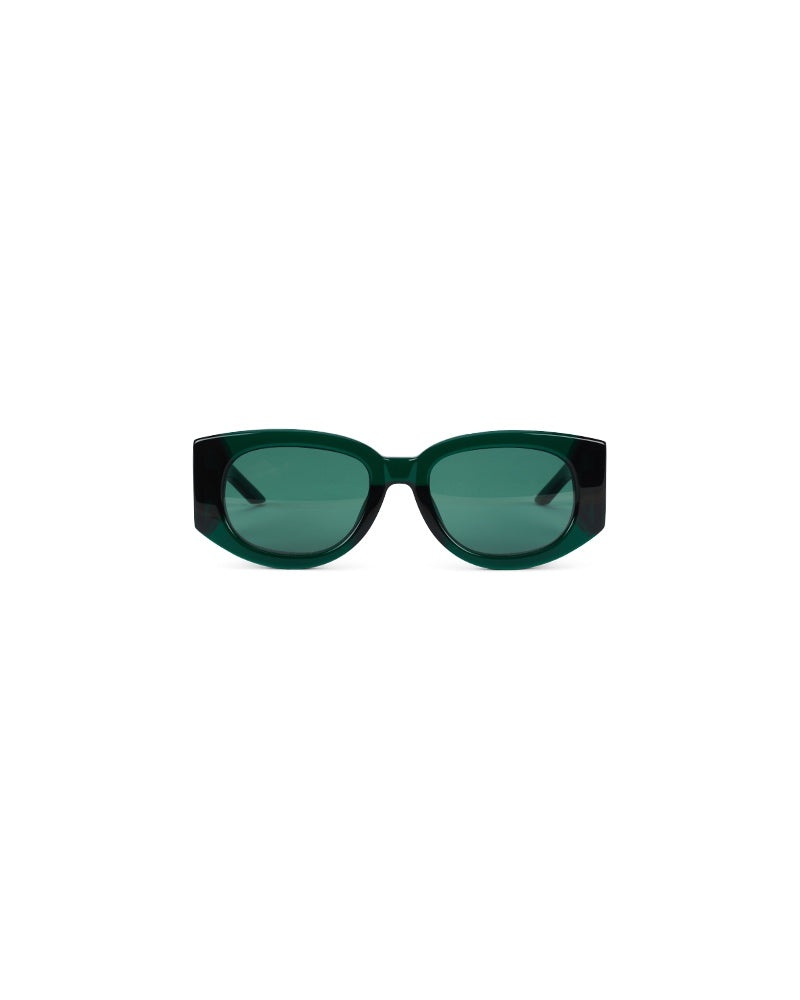 Dark Green & Gold Memphis Sunglasses - 2