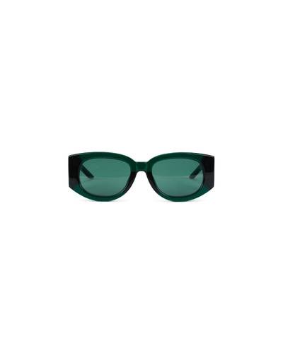 CASABLANCA Dark Green & Gold Memphis Sunglasses outlook