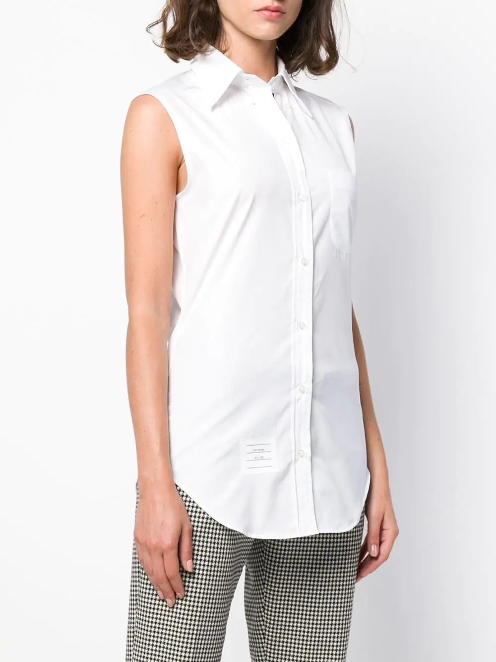 Tシャツ・カットソー THOM BROWNE CLASSIC SLEEVELESS POINT COLLAR SHIRT Oxford Classic Sleeveless Shirt | Thom Browne