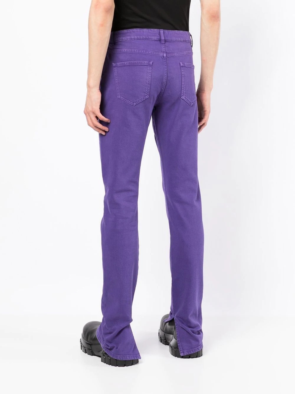 mid-rise flared jeans - 4