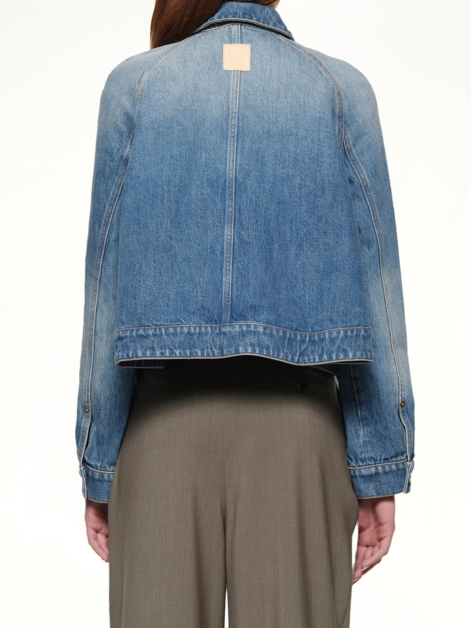 Trapeze Jacket in Denim Blue - 5