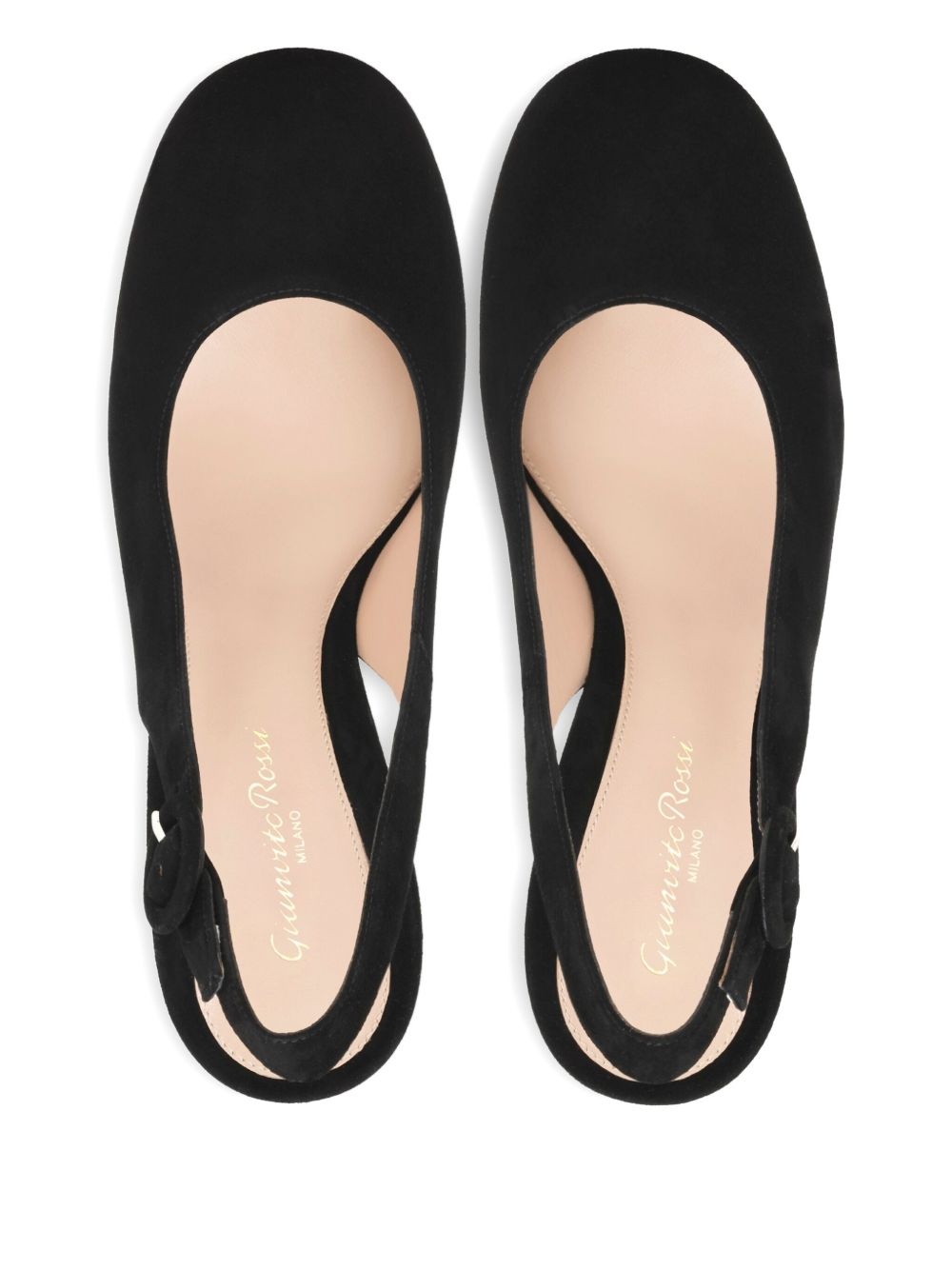 slingback block-heel pumps - 4