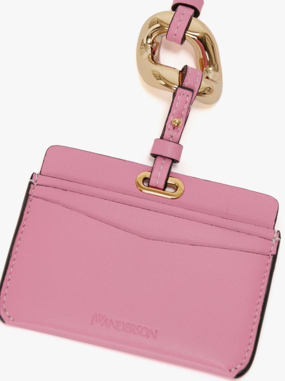 LEATHER CARDHOLDER WITH CHAIN LINK STRAP - 4