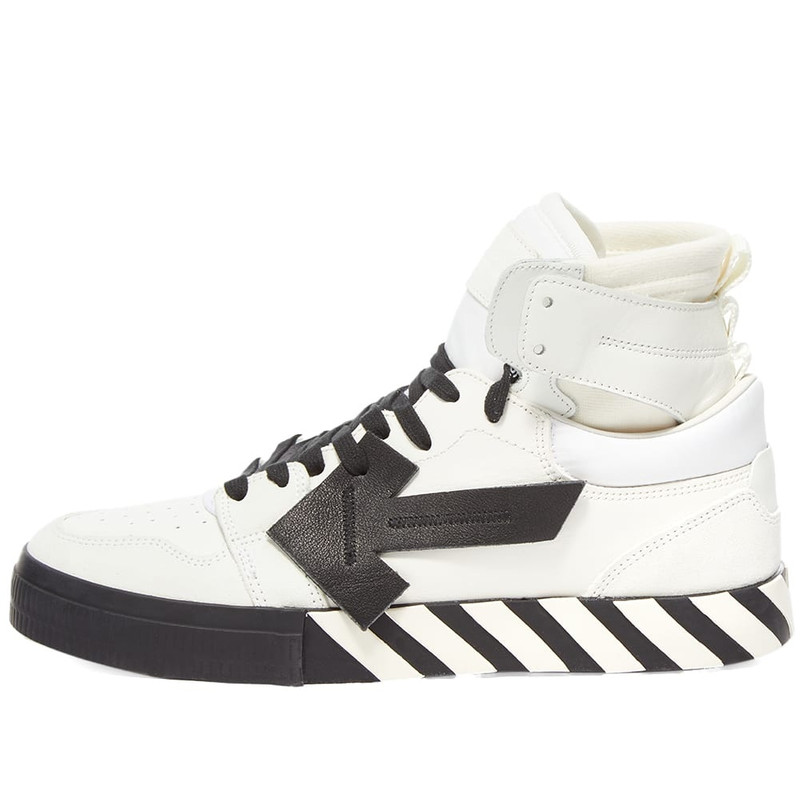 Off-White Off-White High Top Vulcanized Leather Sneaker outlook