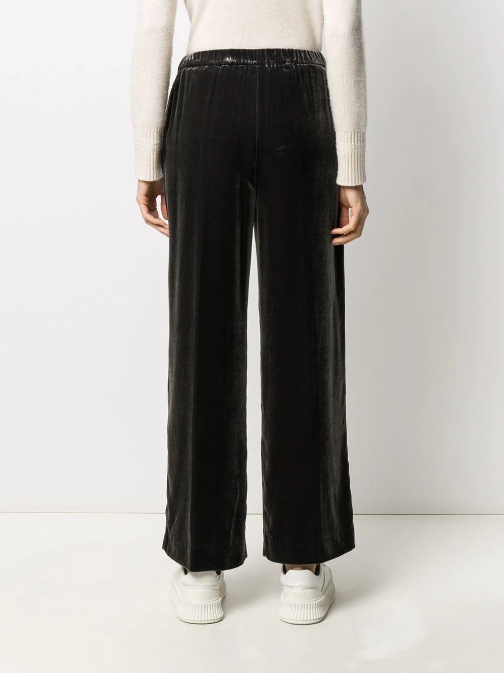 straight-leg elasticated trousers - 4