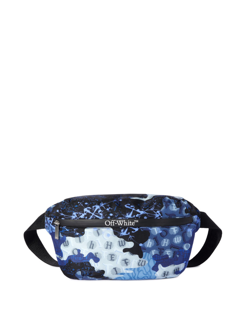 Blue Camo Nylon Waistbag 1