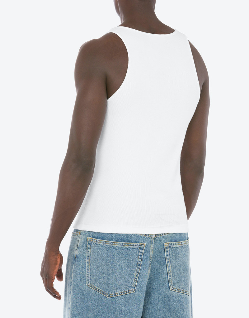 Moschino 100% PURE MOSCHINO STRETCH COTTON TANK TOP outlook