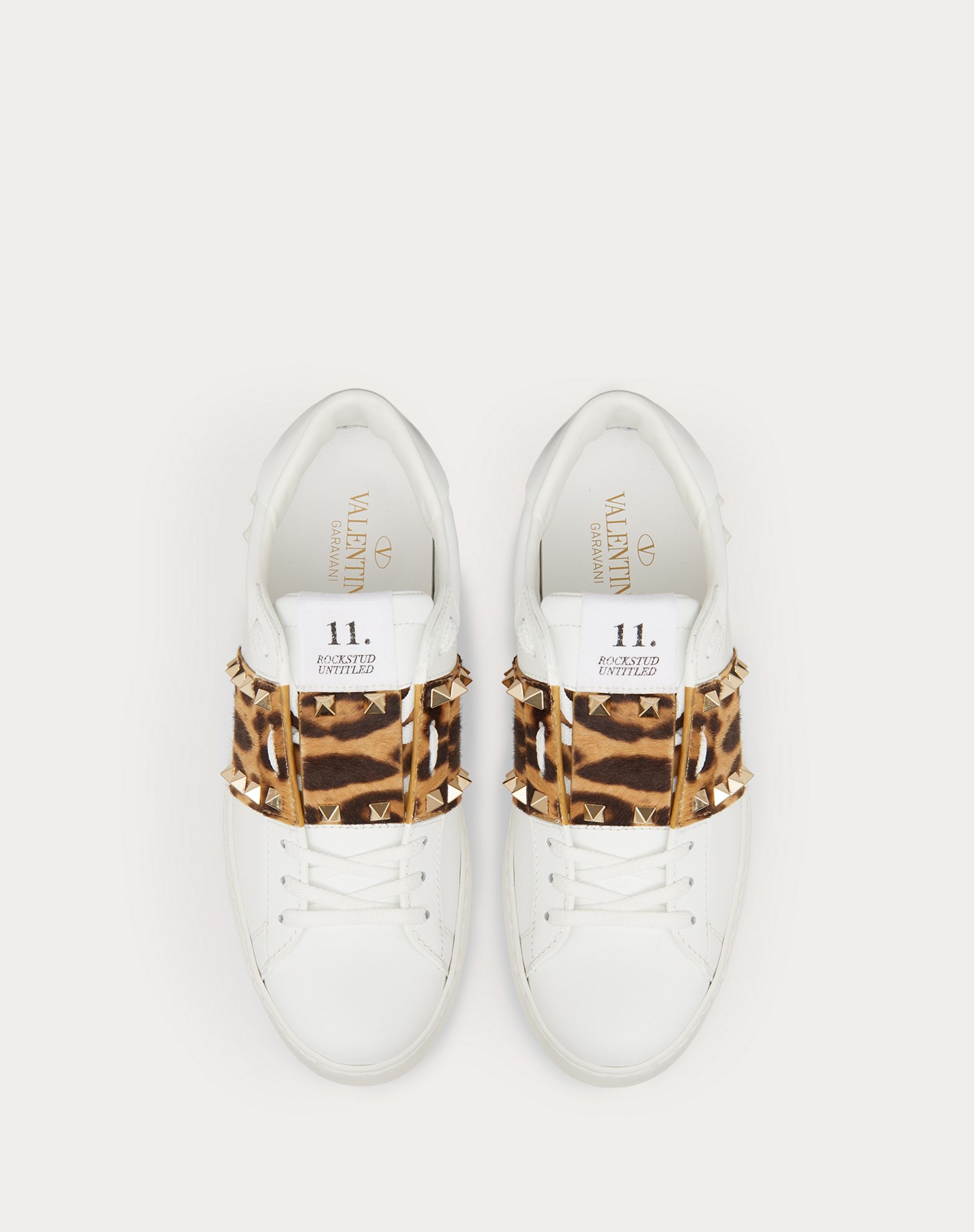 ROCKSTUD UNTITLED CALFSKIN SNEAKER - 4