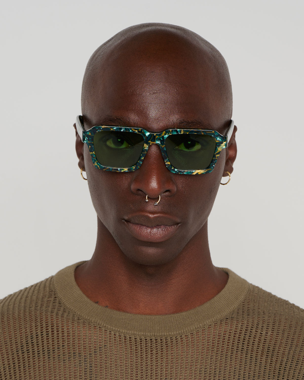 Staunton Post Modern Primitive Eye Protection - Green Granite/Green - 5