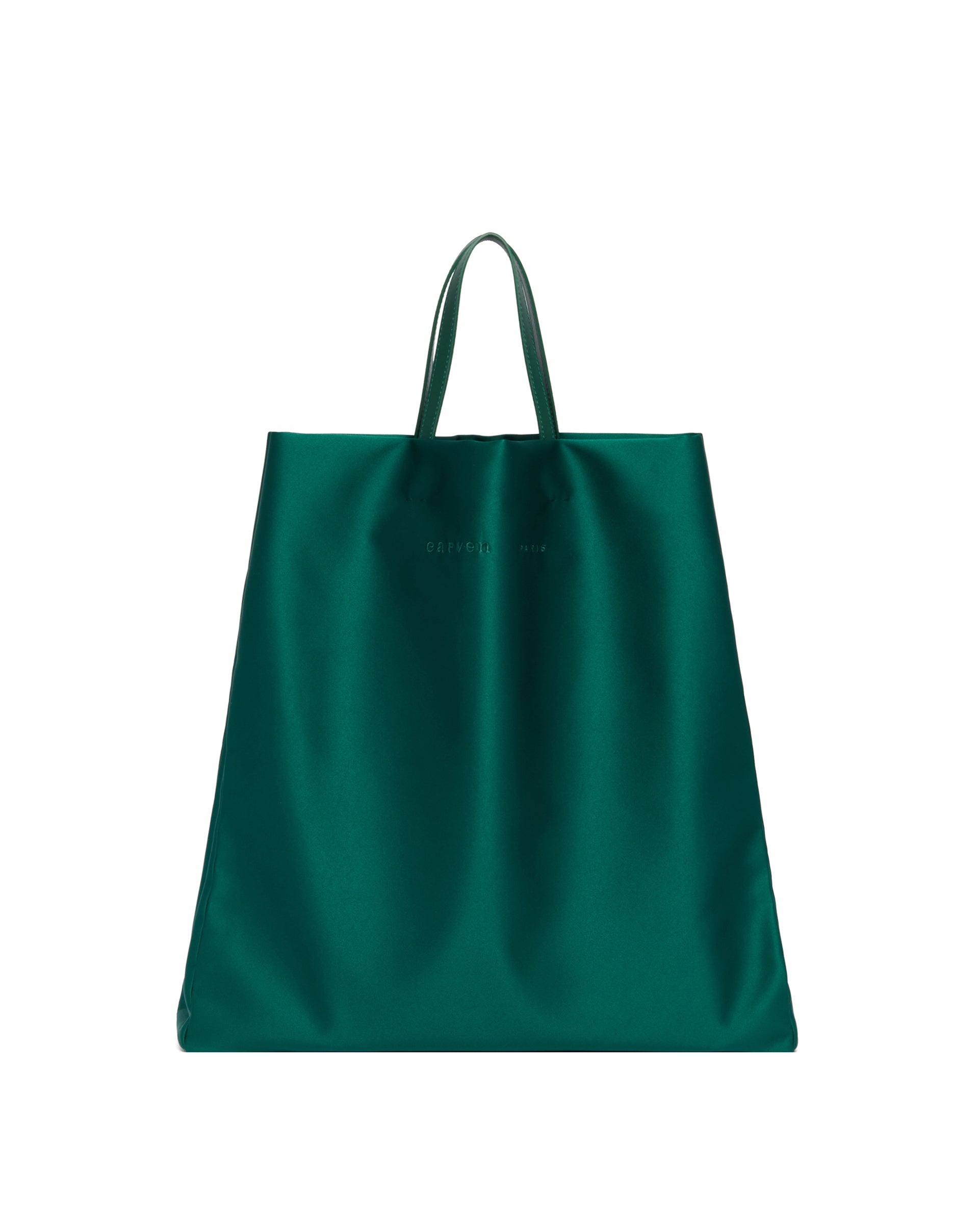 Green Satin Jeanne Tote Bag - 1