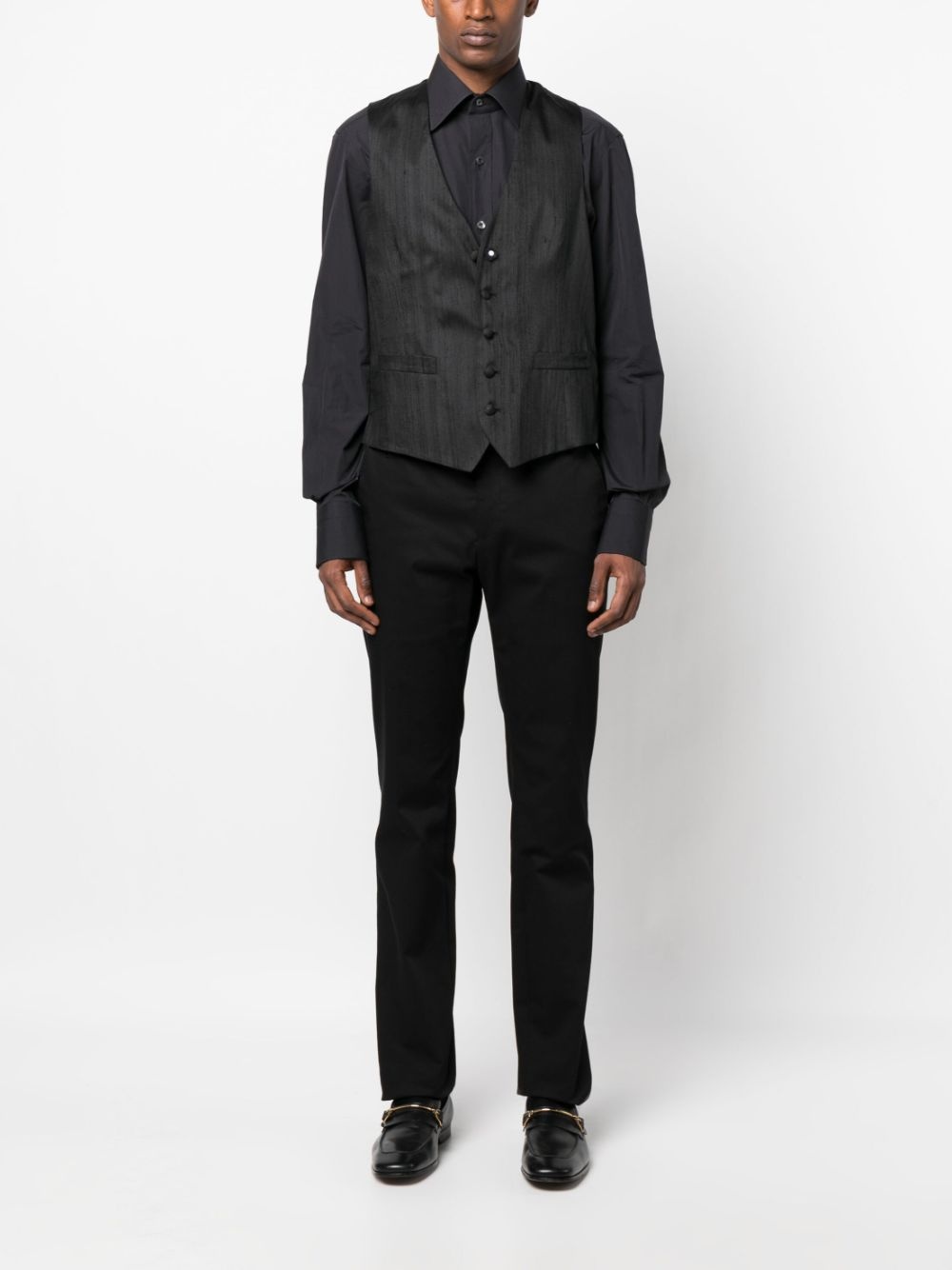 logo-patch waistcoat - 2