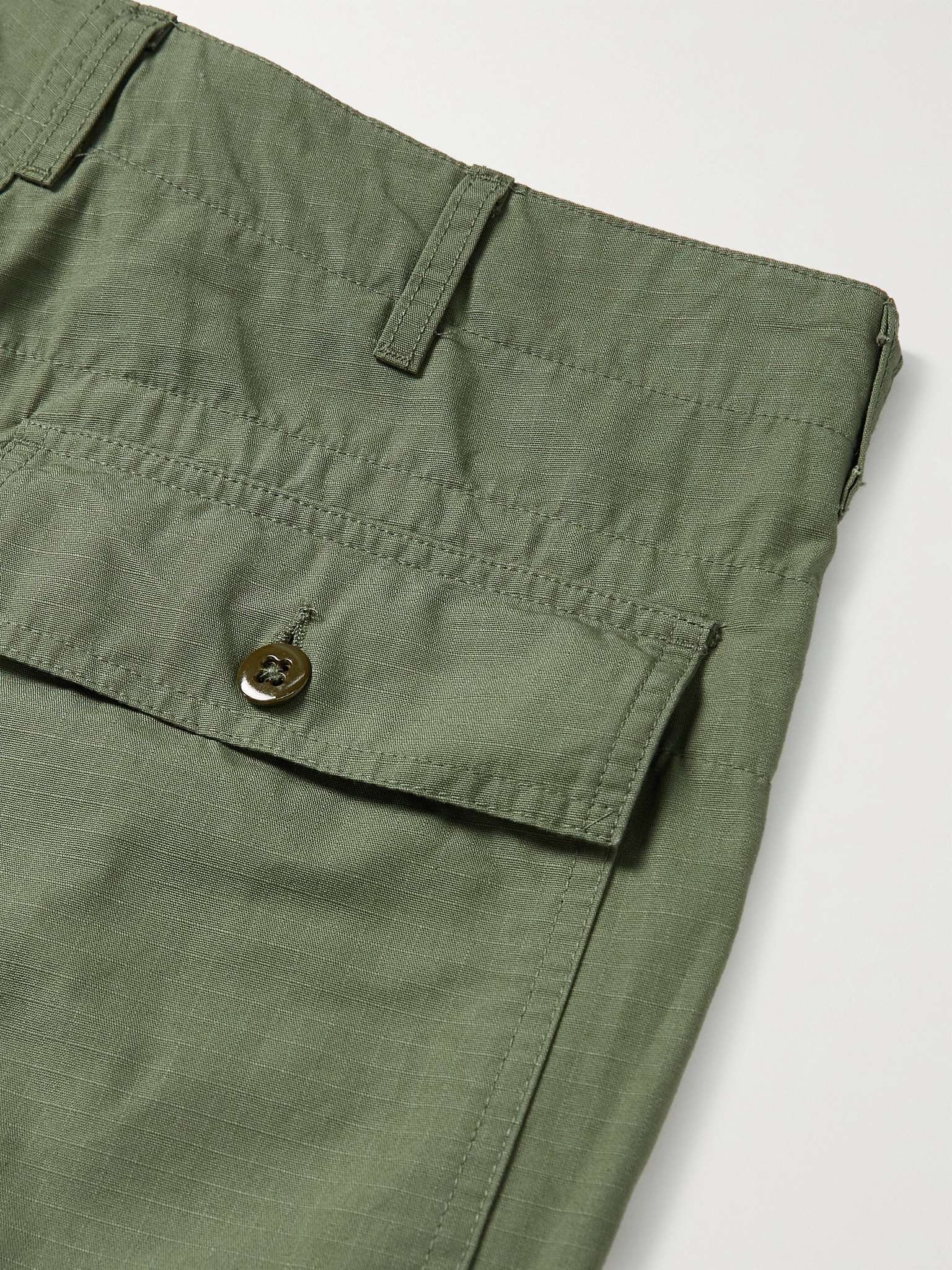 Fatigue Straight-Leg Canvas Trousers - 5