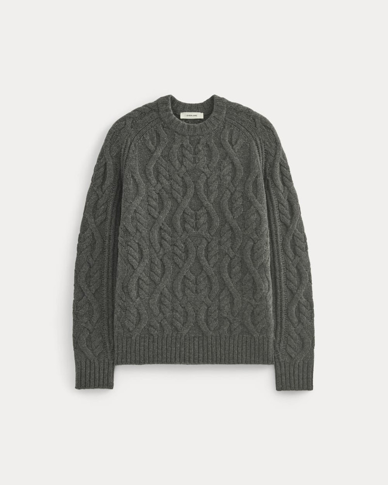 CABLE KNIT CREW IN LUXE MERINO 1