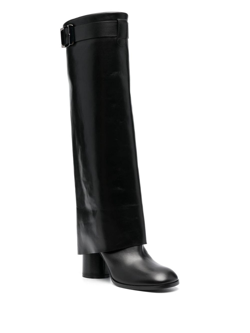 CASADEI Cleo 70mm buckled leather boots outlook