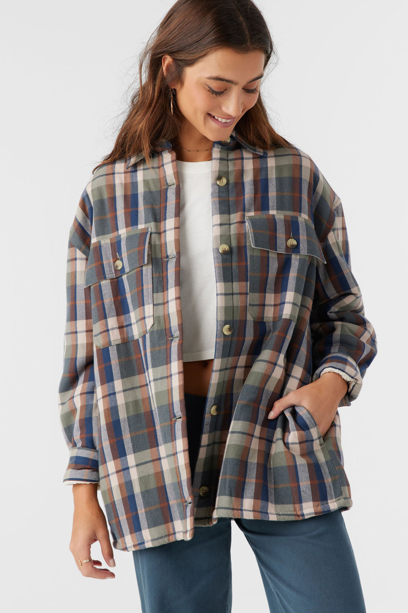 Chance High Pile Lined Flannel Jacket 7