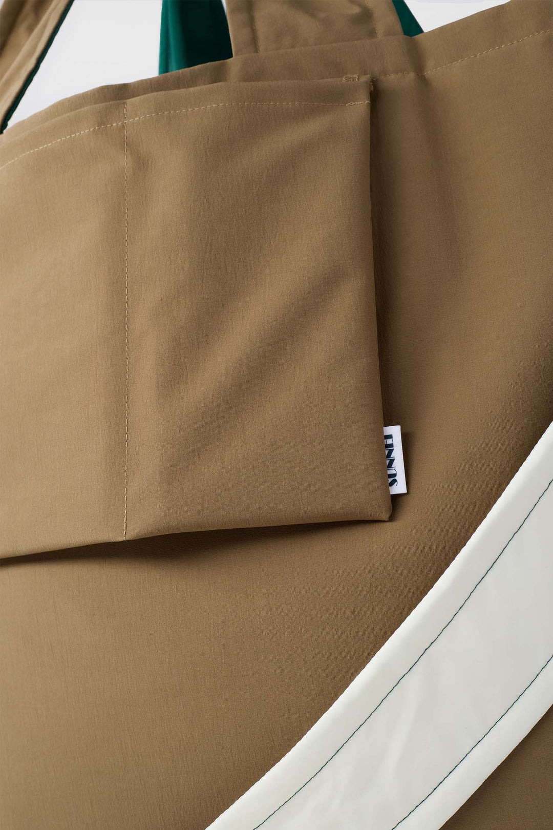 EVERYDAY REVERSIBLE BAG / off white, green & beige - 5