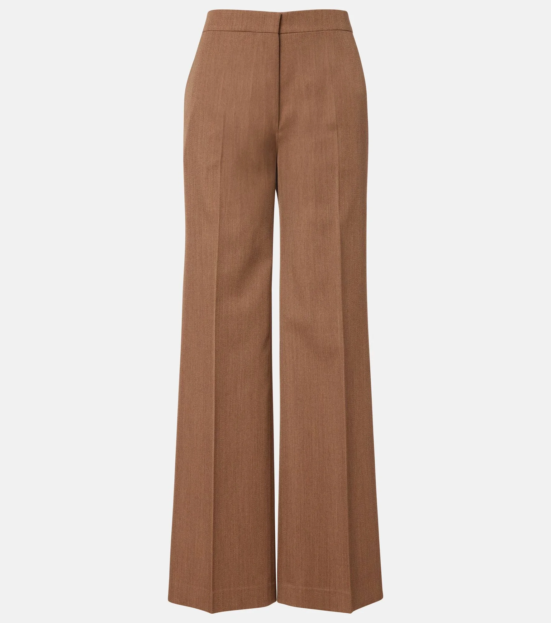 Agel high-rise virgin wool wide-leg pants - 1