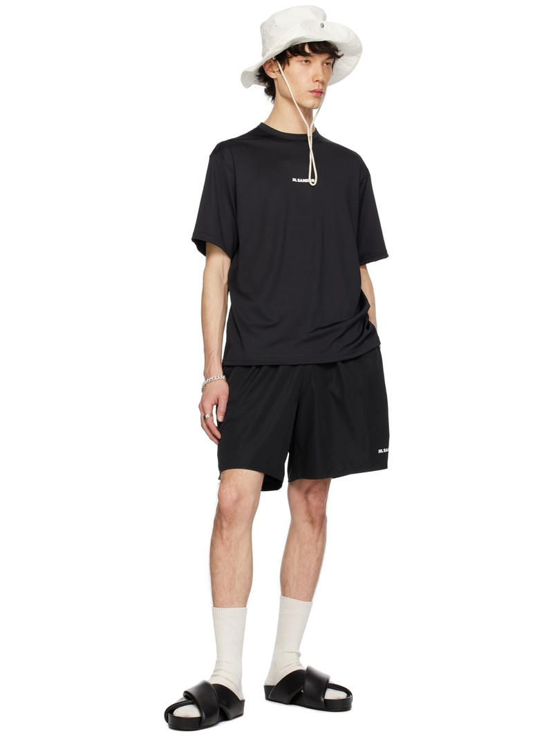 Jil Sander Black Layered Shorts outlook
