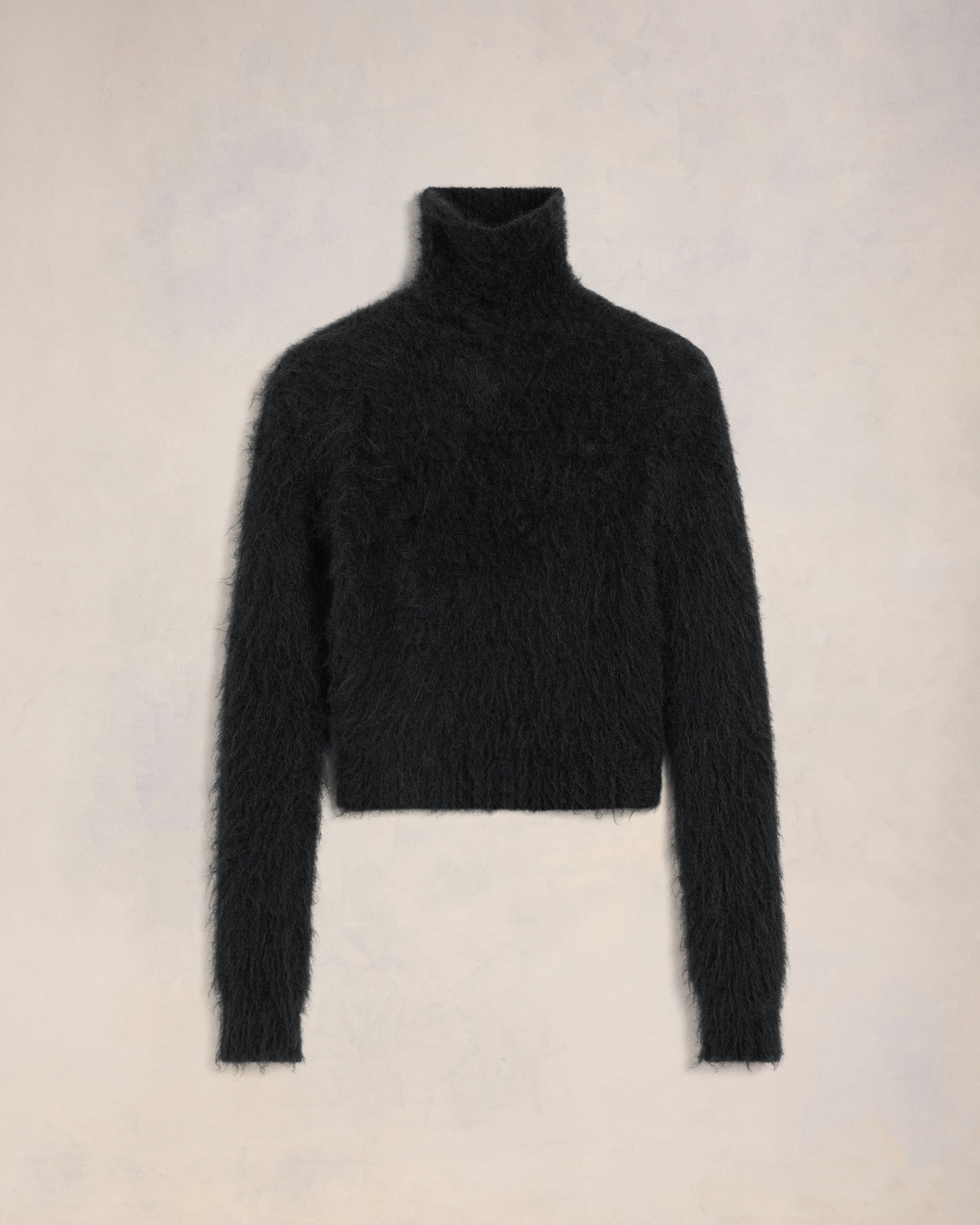 ALPACA MOHAIR BRUSHED SWEATER - 1