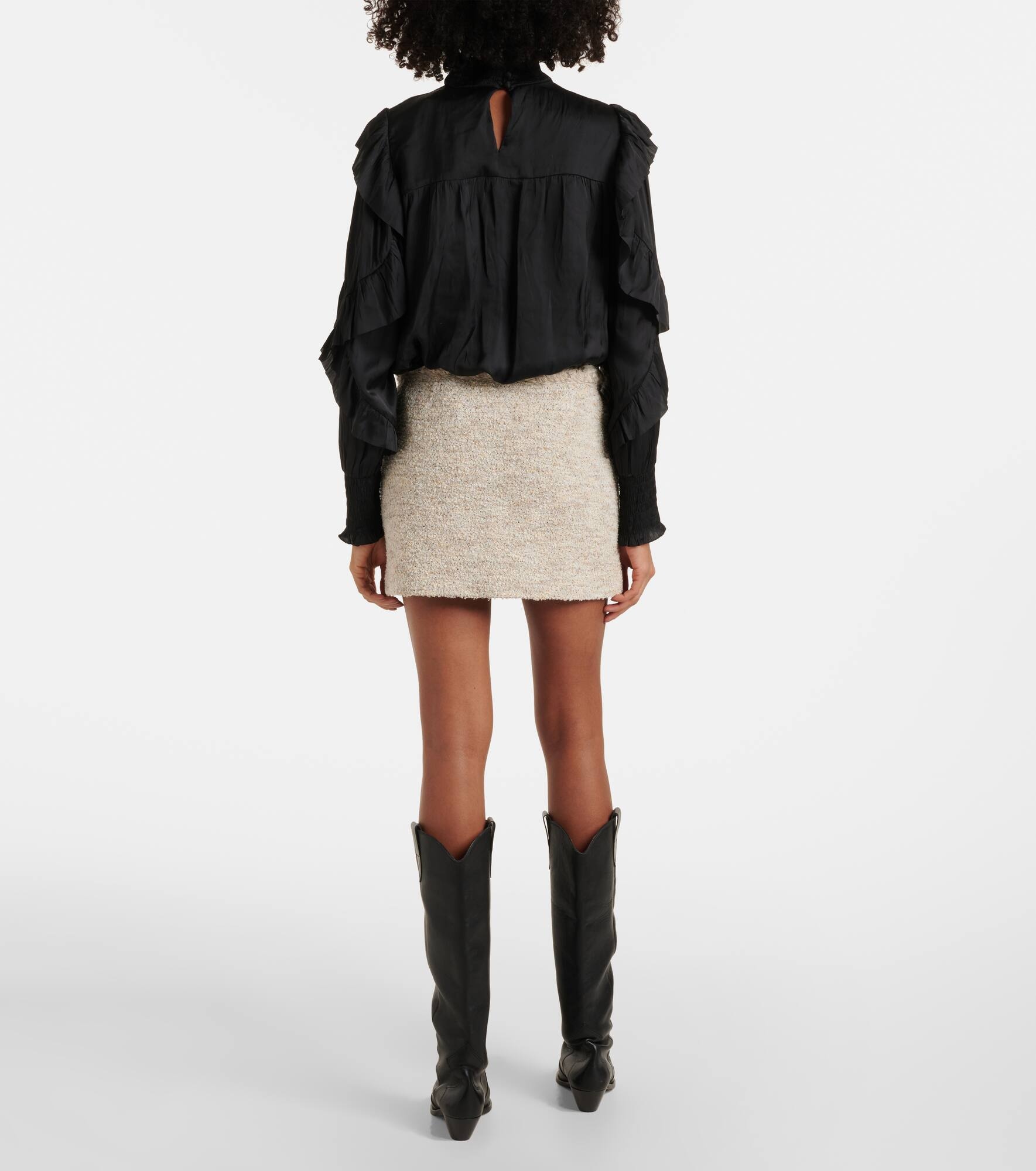 Gleny tweed miniskirt - 3