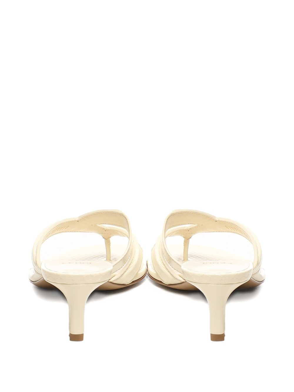 leather heeled sandals - 3