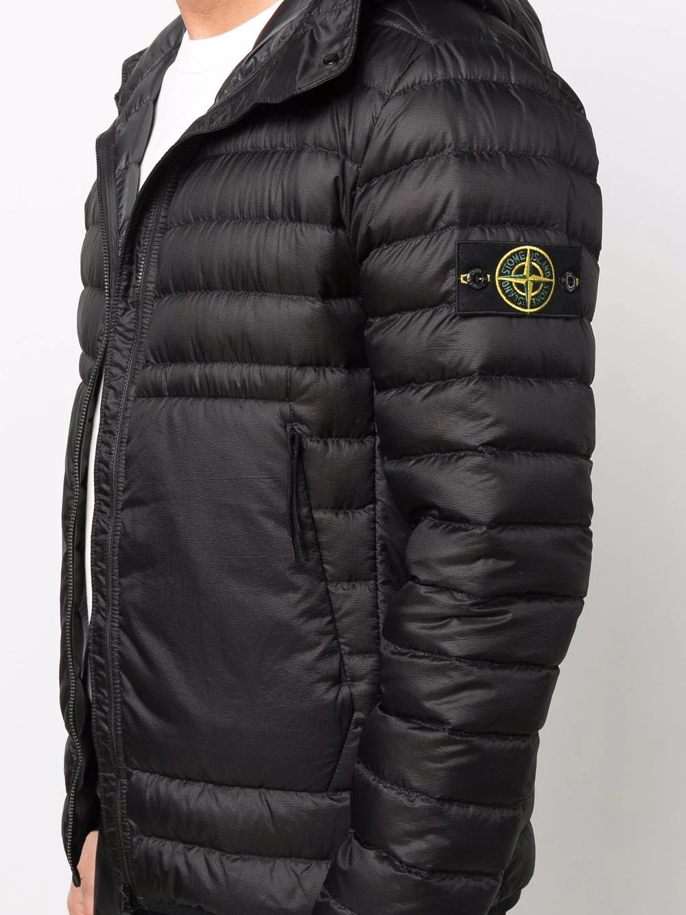 Compass-logo padded jacket - 5