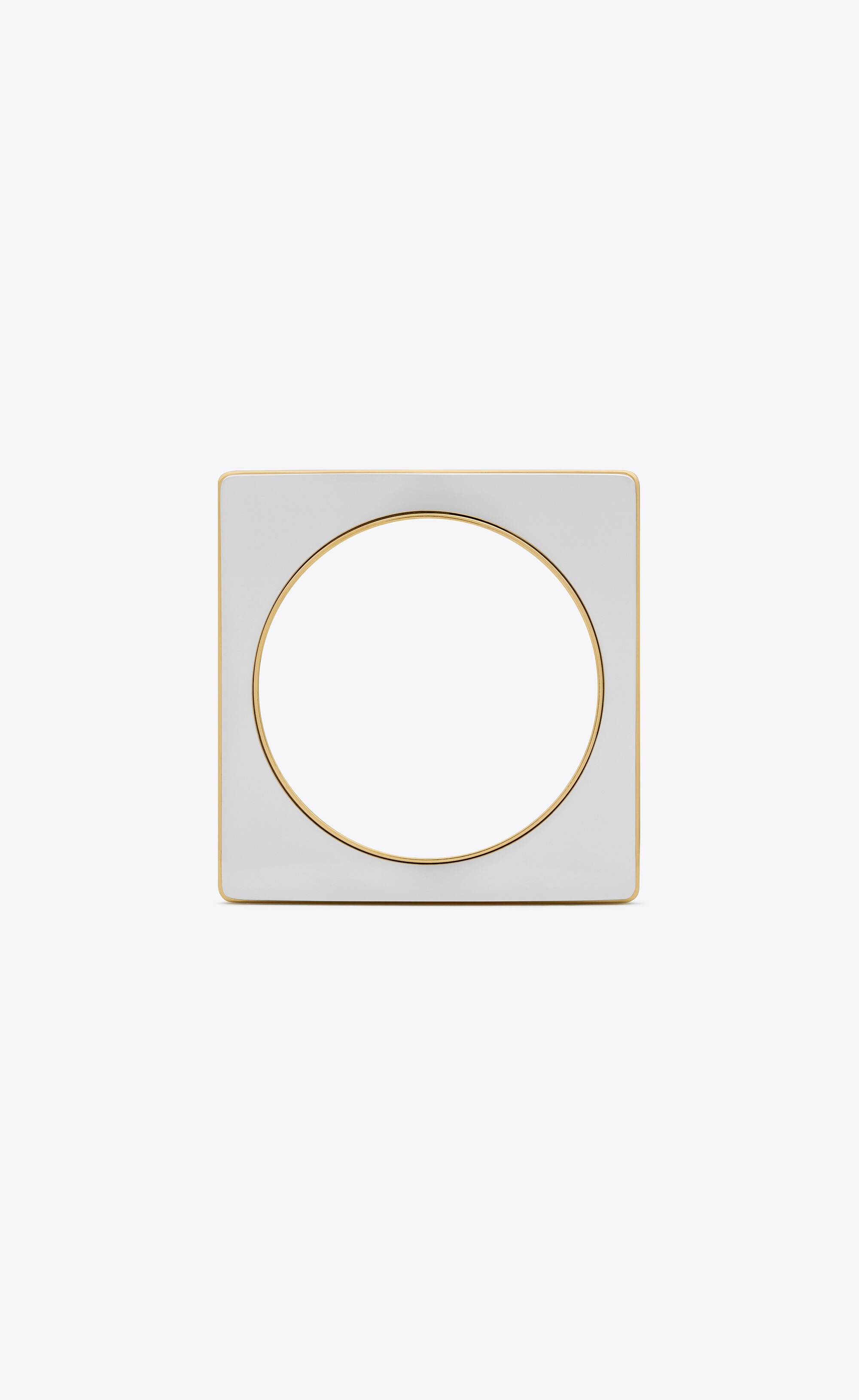split square bangle in metal - 3
