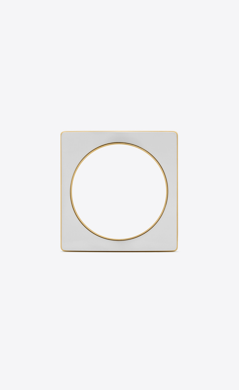 split square bangle in metal 3