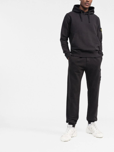 Stone Island tapered fleece track pants outlook