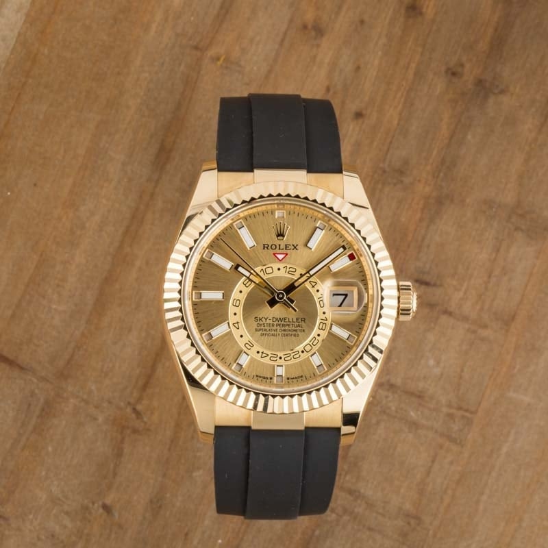 Rolex Sky-Dweller Ref 336238 Champagne Dial - 5