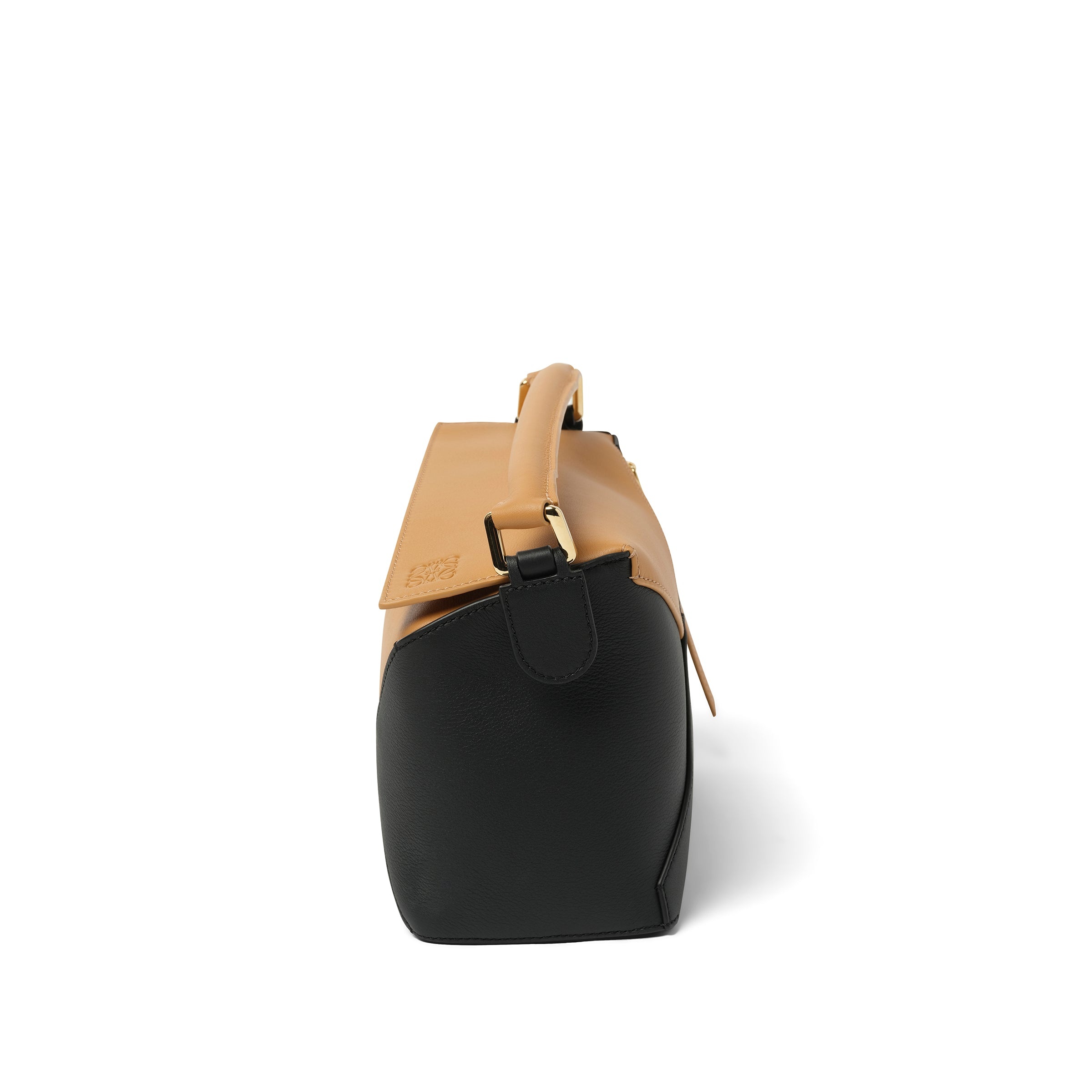 Puzzle Edge Small Bicolour Bag in Warm Desert/Black - 4