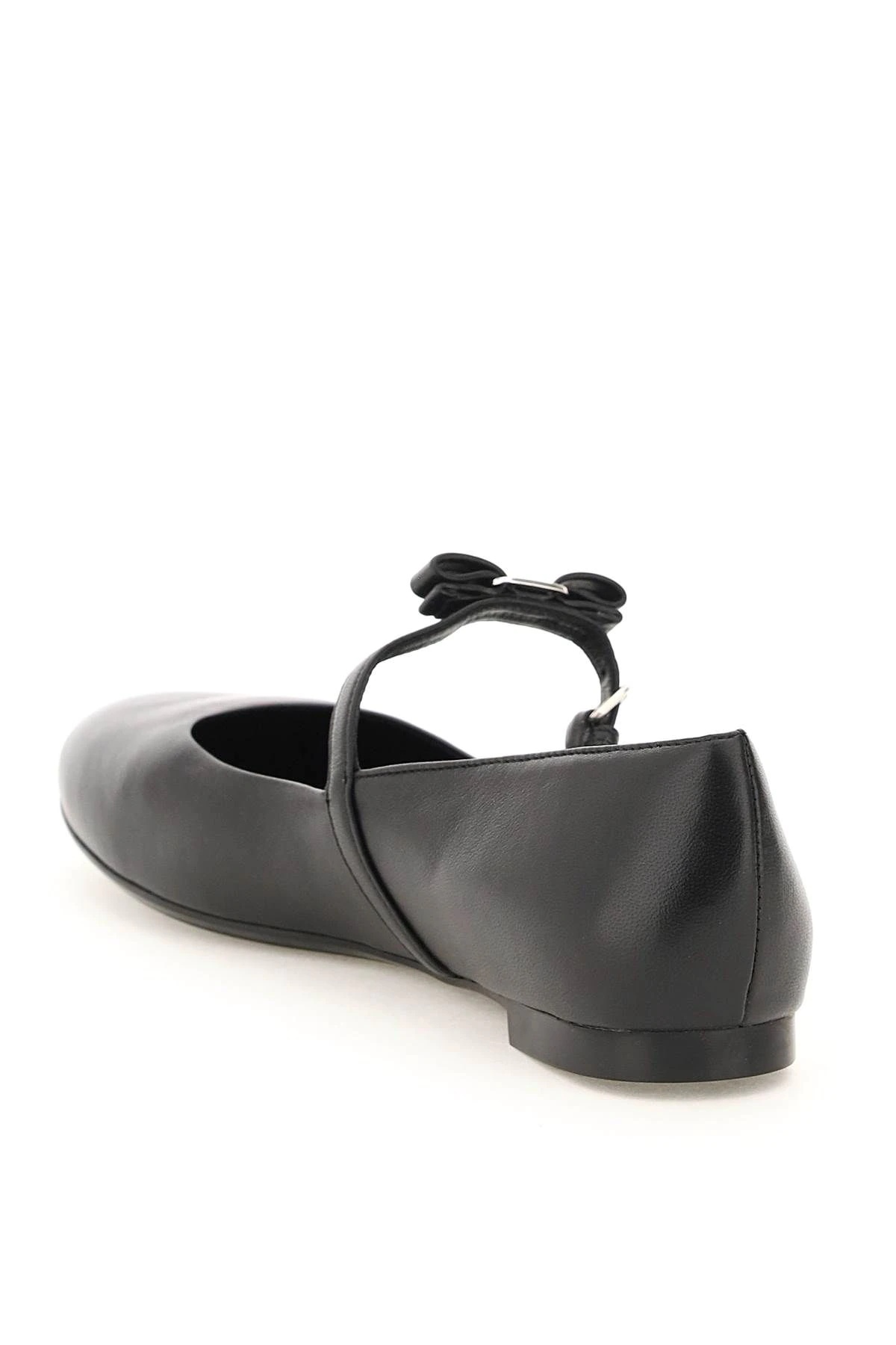 LEATHER BALLERINA FLATS - 2