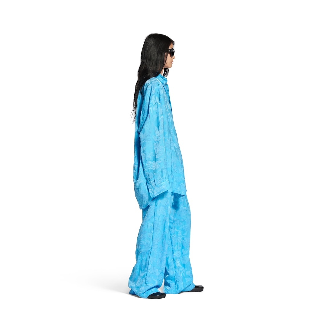 Cocoon Shirt in Sky Blue - 3
