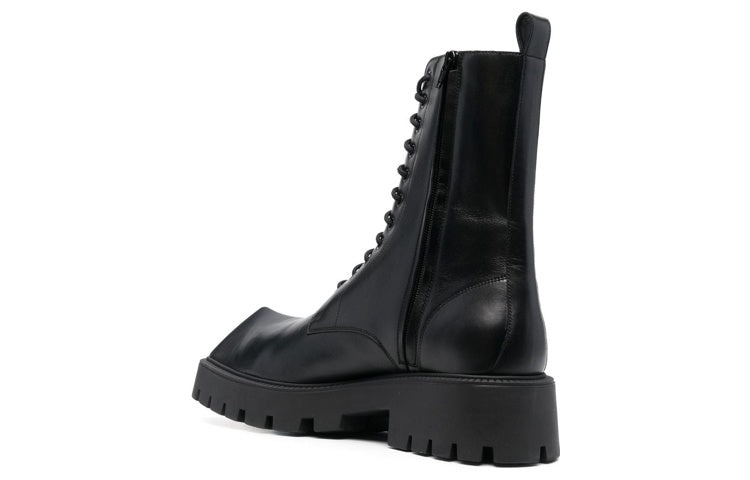 Balenciaga Rhino 25mm Lace Up Boots 'Black Smooth Calfskin' 712638WBB501000 - 3