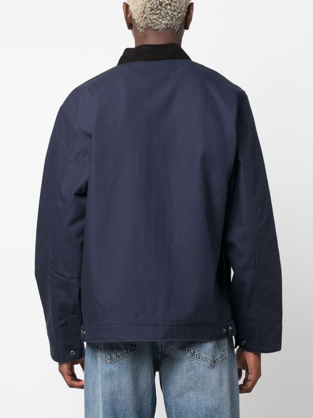 logo-patch shirt jacket - 4