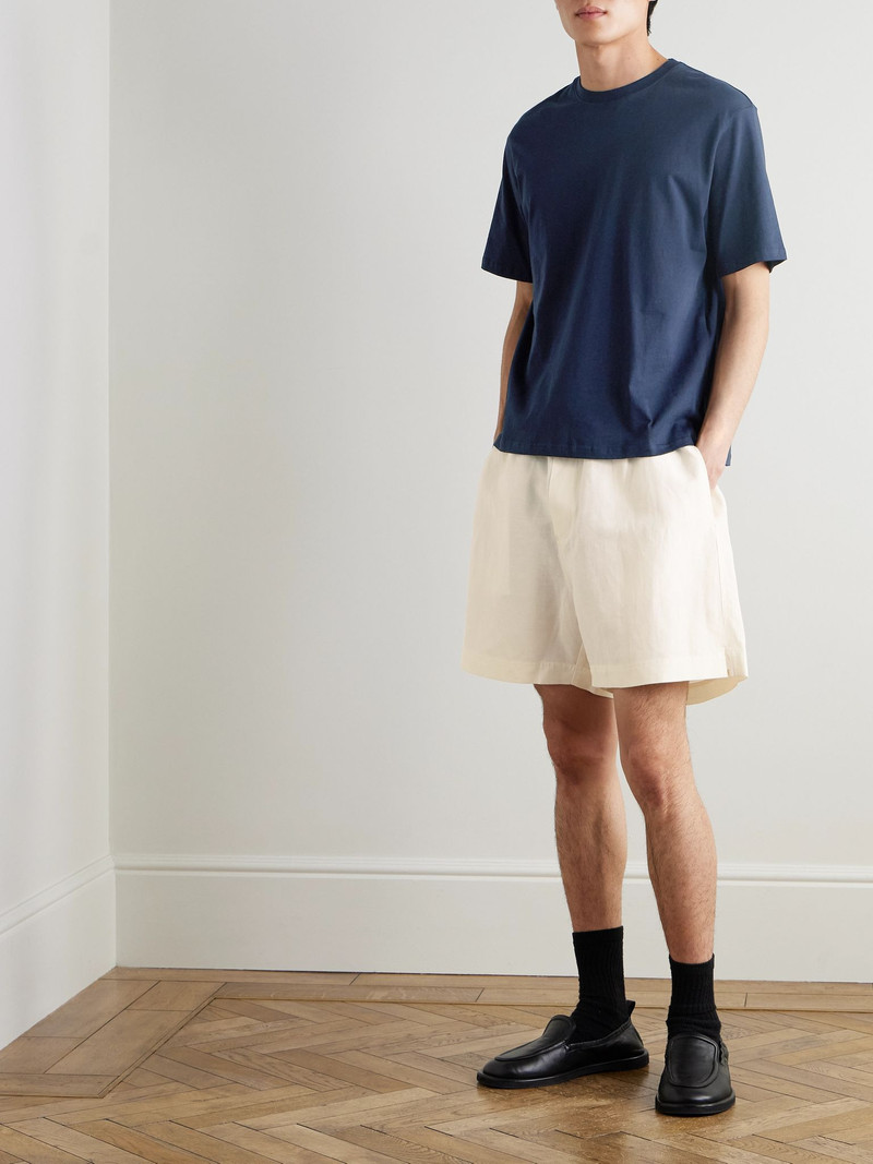 Studio Nicholson Oversized Cotton-Jersey T-Shirt Navy outlook
