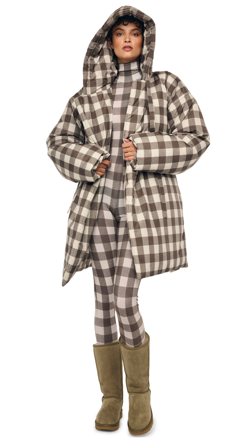 HOODED SLEEPING BAG COAT TO KNEE 1