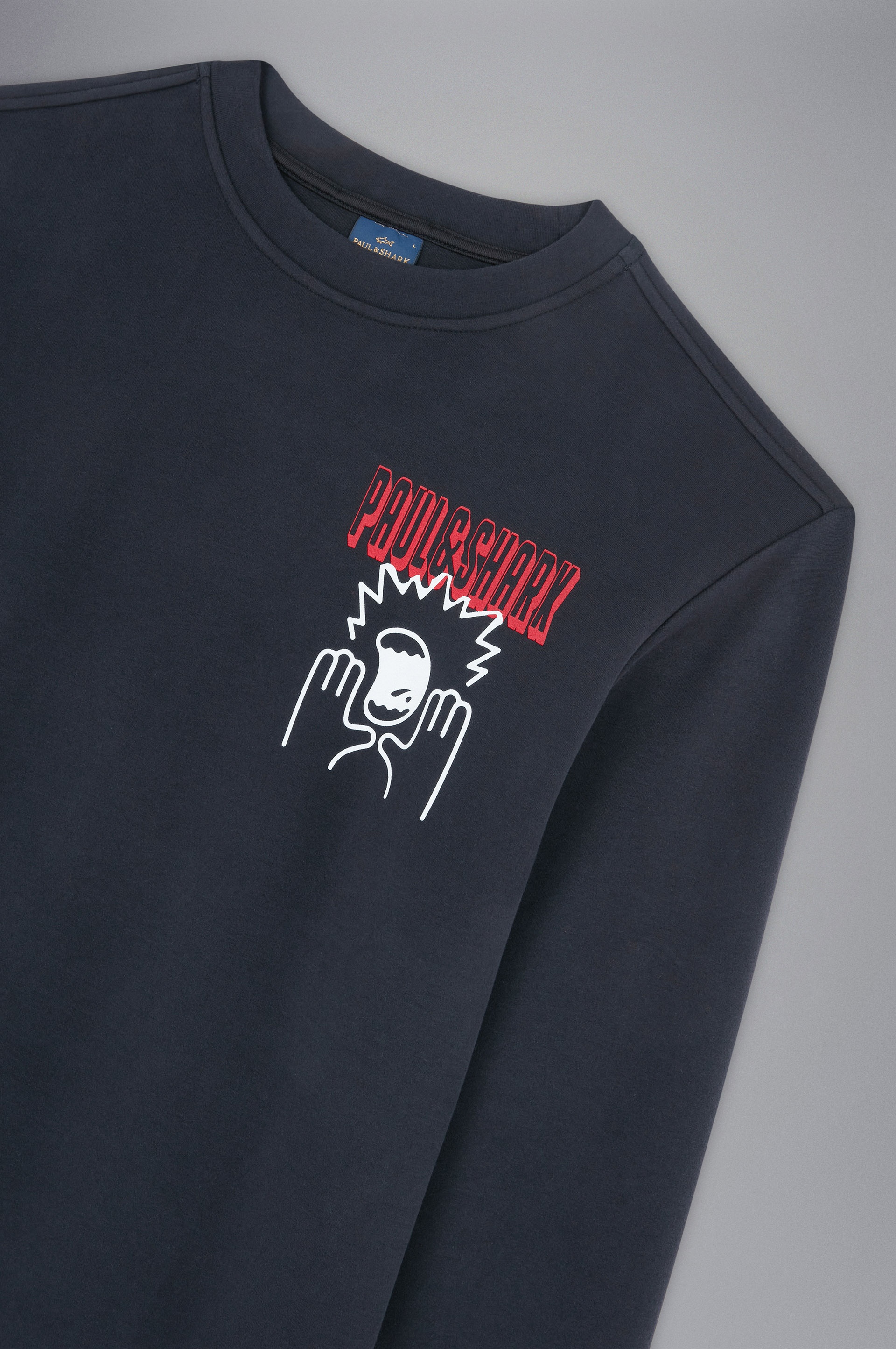 SOFT ACTIVE FLEECE COTTON SWEATSHIRT WITH PRINTS - 5