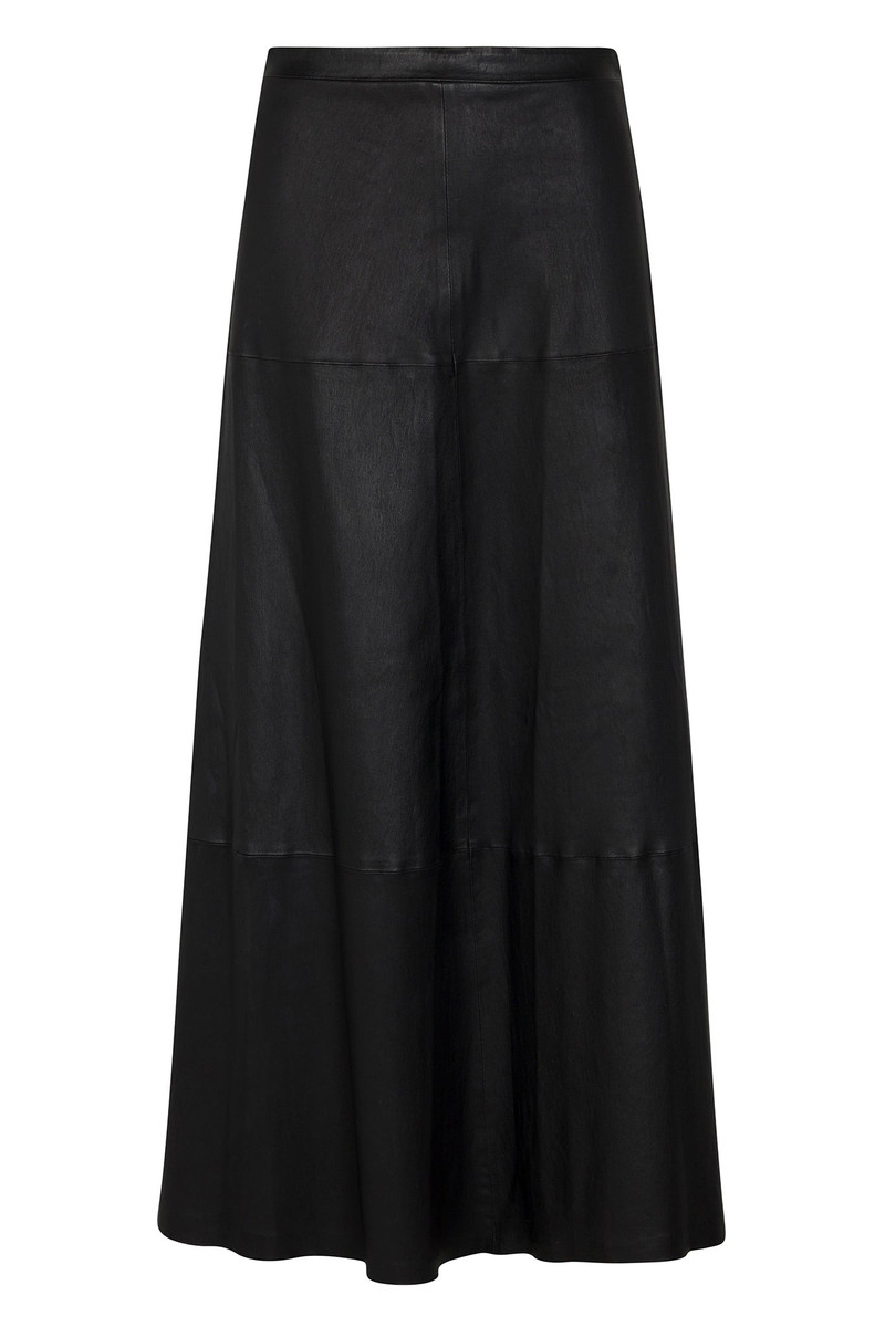 BLACK LEATHER JULIA SKIRT 6