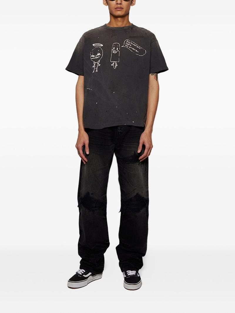 SAINT M×××××× cartoon-print T-shirt outlook