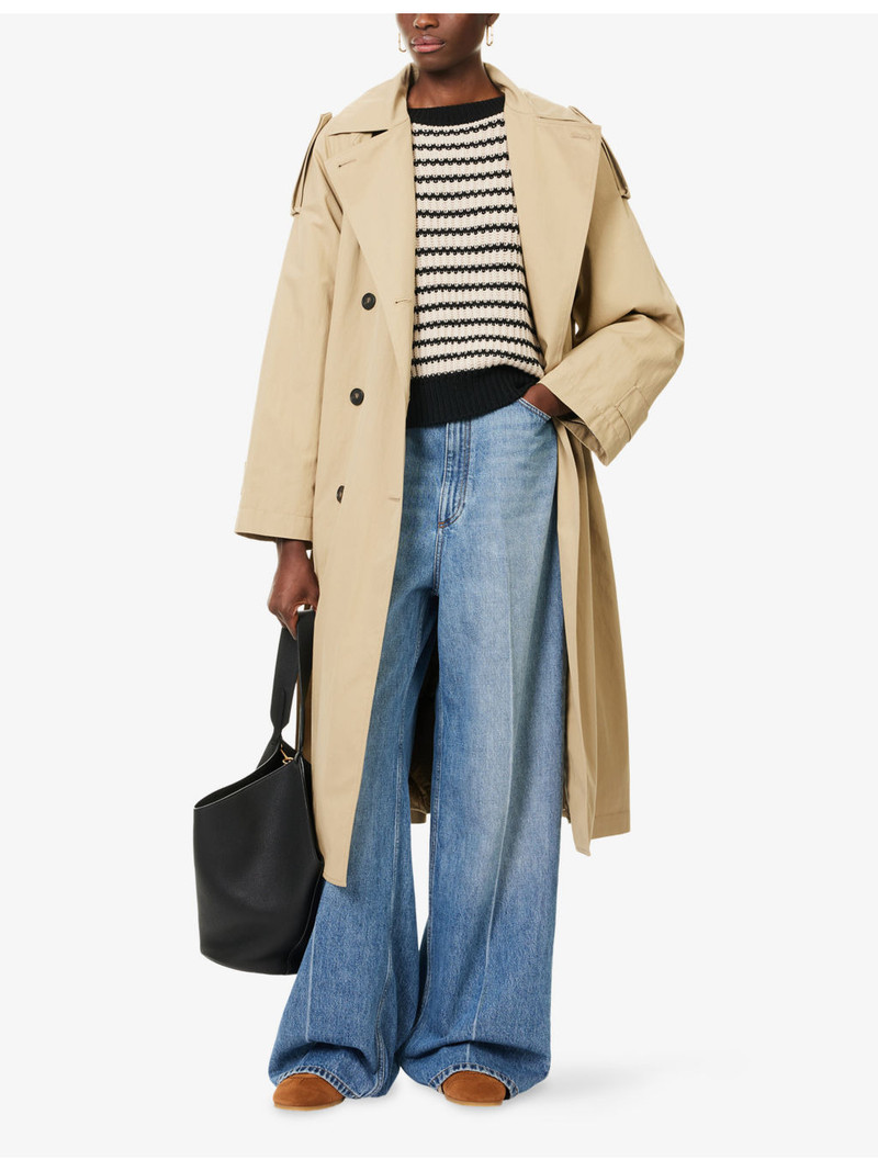 WEEKEND Max Mara Double-Breasted Padded Woven Trench Coat outlook