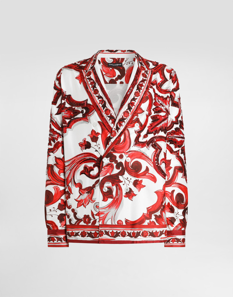 Majolica-print twill vanity shirt 1