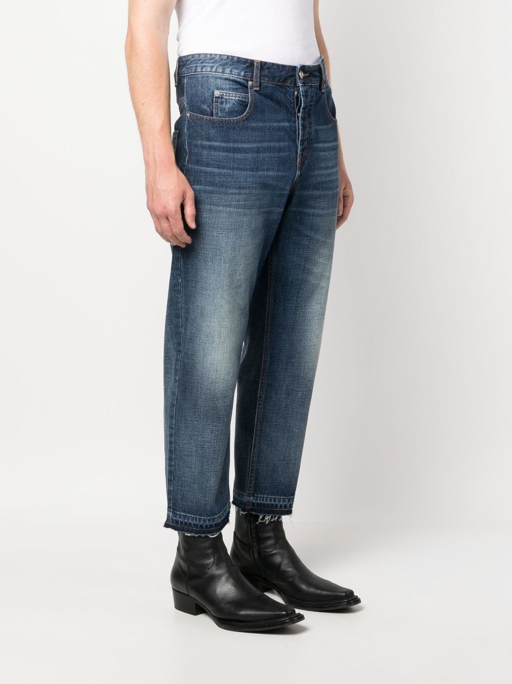 straight-leg cropped jeans - 3