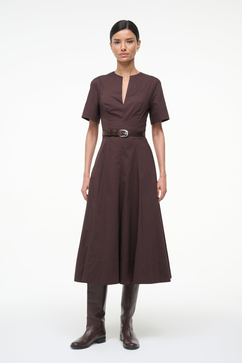 STAUD STAUD FRANCES DRESS EARTH outlook