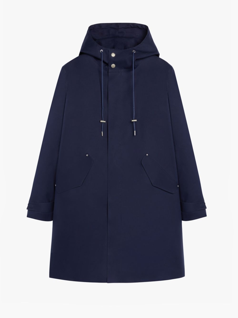 GRANISH SHORT INK BONDED COTTON HOODED COAT | GR-1036 - 1