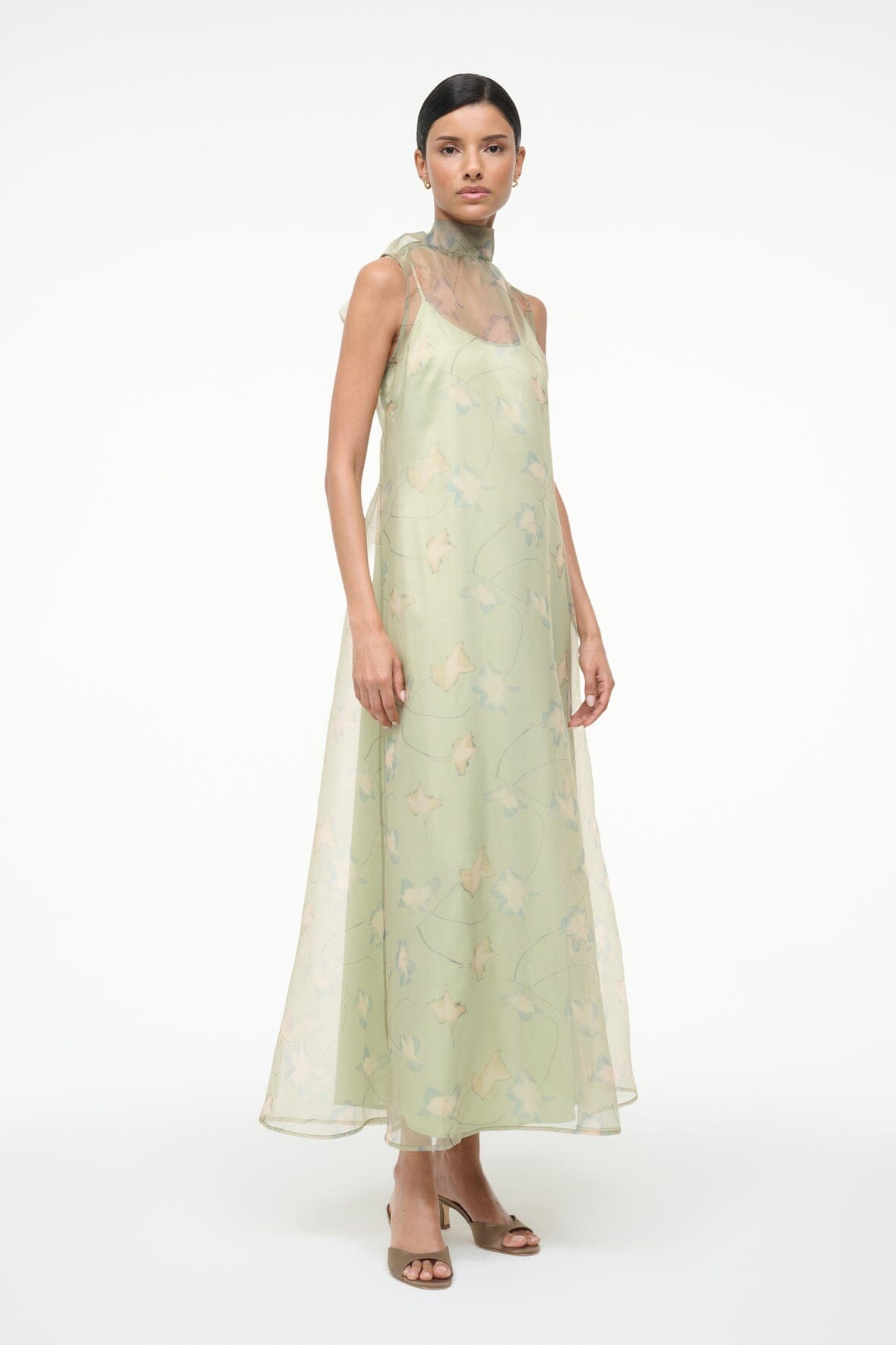 STAUD ALBEE DRESS BOTANICAL MOSS - 4