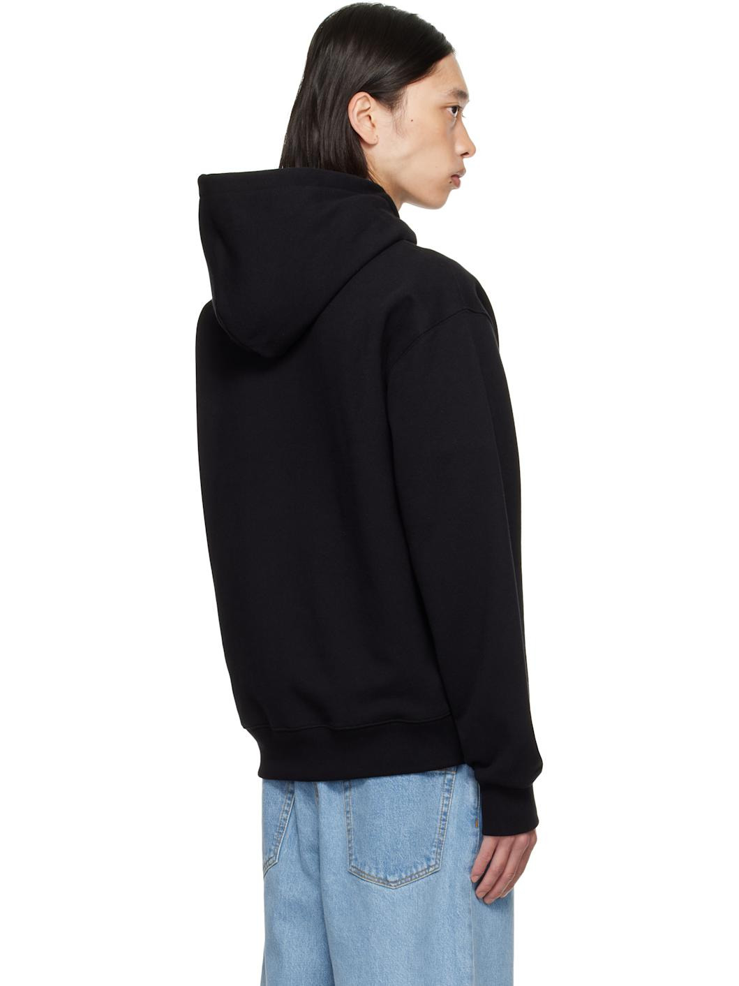 Black Gothic Logo Hoodie - 3