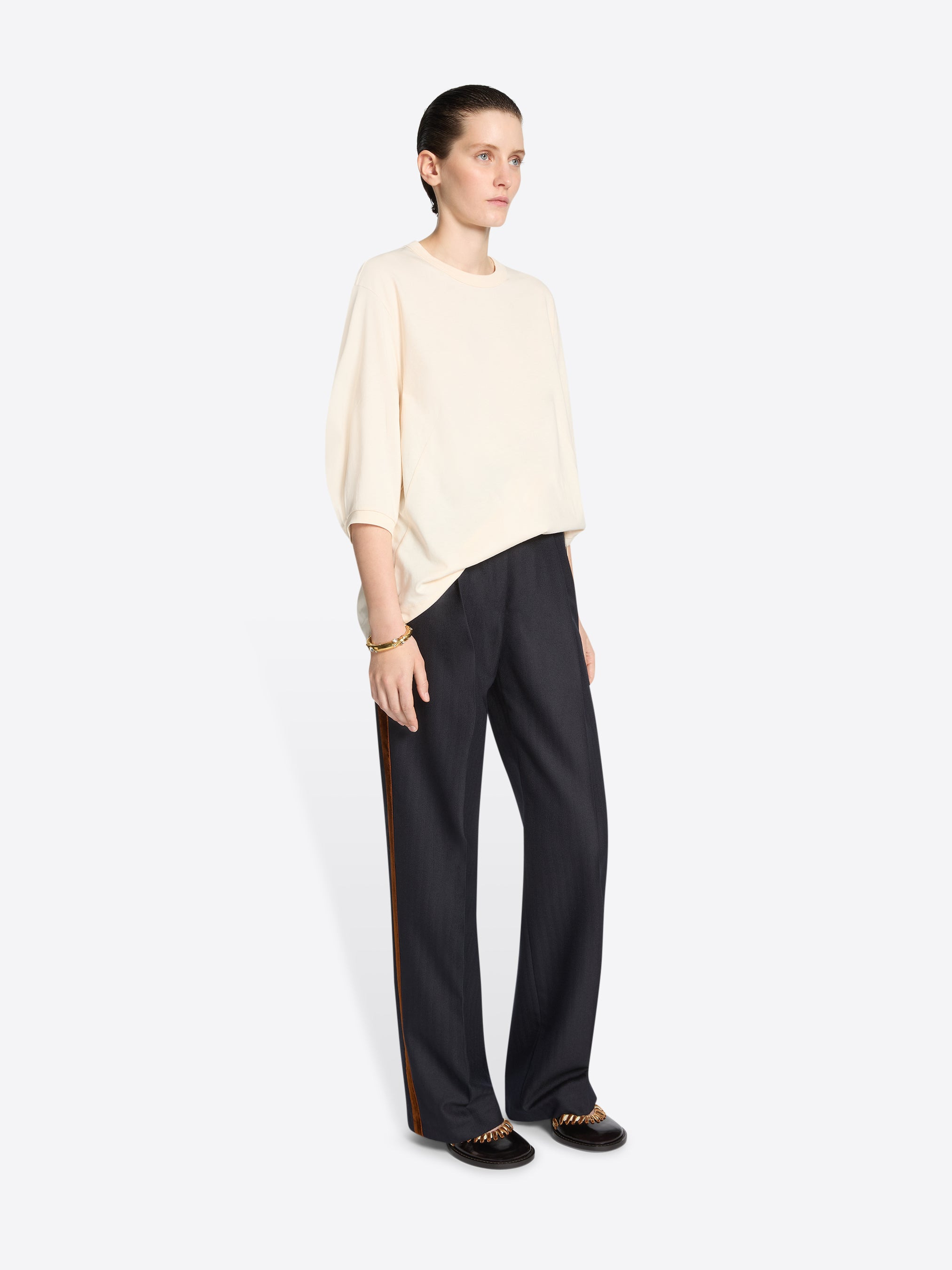 EMBELLISHED TUXEDO PANTS - 3