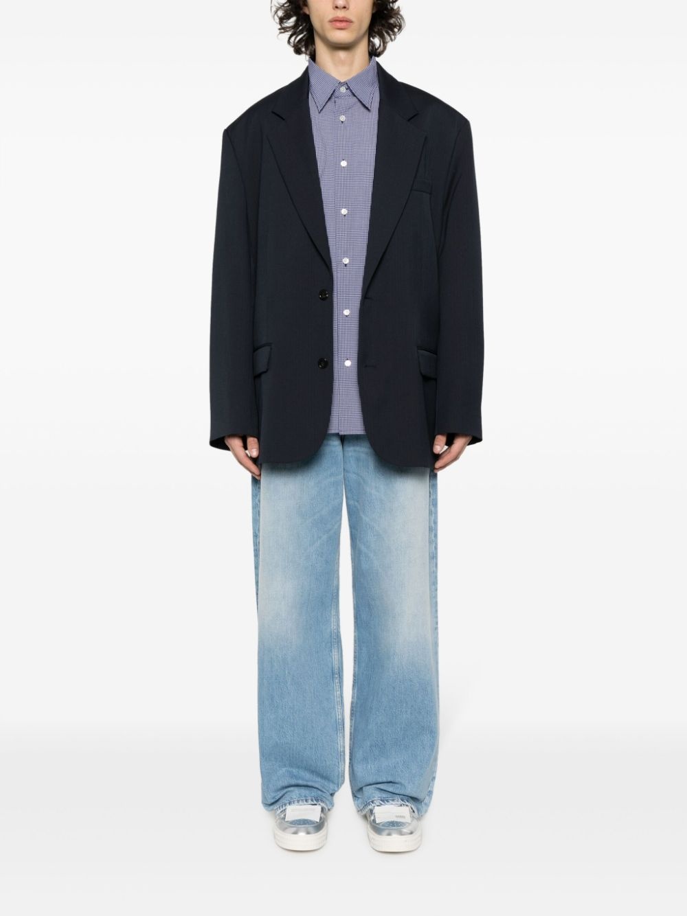 mid-rise wide-leg jeans - 2